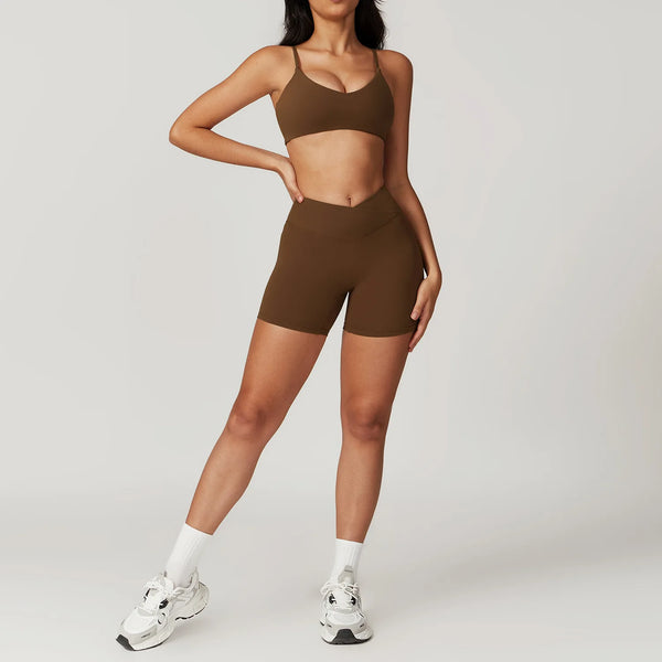 Conjunto-Bali-Sem-Manga-academia-roupa-de-fitness-legging-treino-welles-corrida-tenis-beach-tennis-marrom