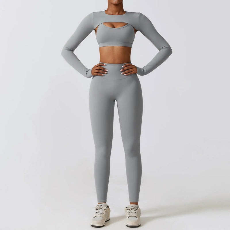 Conjunto-Ipanema-academia-roupa-de-fitness-legging-treino-welles-corrida-tenis-beach-tennis-moda-musculação-esforço-preto-cinza