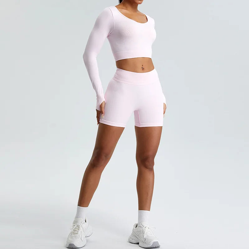 Conjunto-Jurerê-com-Short-academia-roupa-de-fitness-legging-treino-welles-corrida-tenis-beach-tennis-moda-musculação-esforço