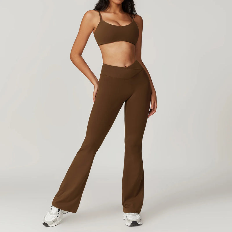Conjunto-Madrid-Sem-Manga-academia-roupa-de-fitness-legging-treino-welles-corrida-tenis-beach-tennis-marrom