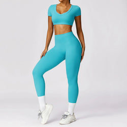 Conjunto-Palestra-com-calça-academia-roupa-de-fitness-legging-treino-welles-corrida-tenis-beach-tennis-moda-musculação-treino-esforço-tecido