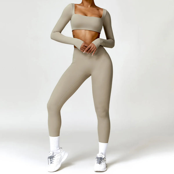Conjunto-Pier-Com-Calça-academia-roupa-de-fitness-legging-treino-welles-corrida-tenis-beach-tennis-bege