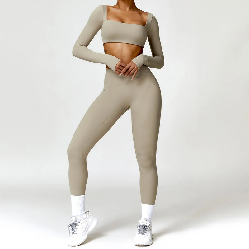 Conjunto-Pier-Com-Calça-academia-roupa-de-fitness-legging-treino-welles-corrida-tenis-beach-tennis-bege