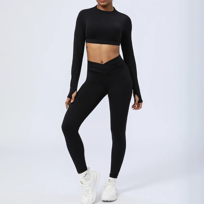 Conjunto-Sleeve-academia-roupa-de-fitness-legging-treino-welles-corrida-tenis-beach-tennis-preto
