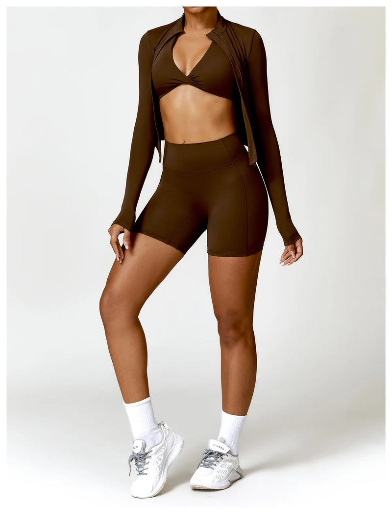 Conjunto-Welles-Mônaco-academia-roupa-de-fitness-legging-treino-welles-corrida-tenis-beach-tennis-marrom
