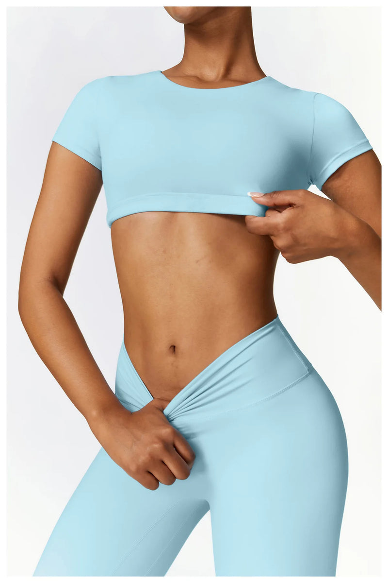 Conjunto-Welles-Mind-com-Calça-academia-roupa-de-fitness-legging-treino-welles-corrida-tenis-beach-tennis-azul-claro-fit