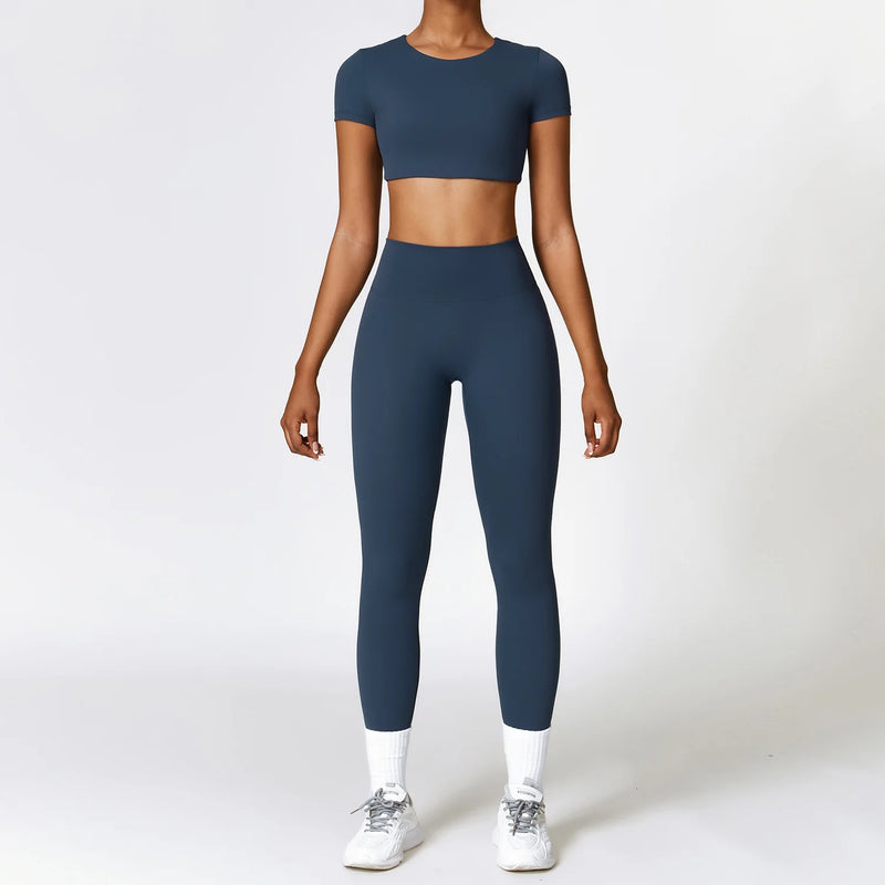 Conjunto-Welles-Mind-com-Calça-academia-roupa-de-fitness-legging-treino-welles-corrida-tenis-beach-tennis-azul-marinho-fit