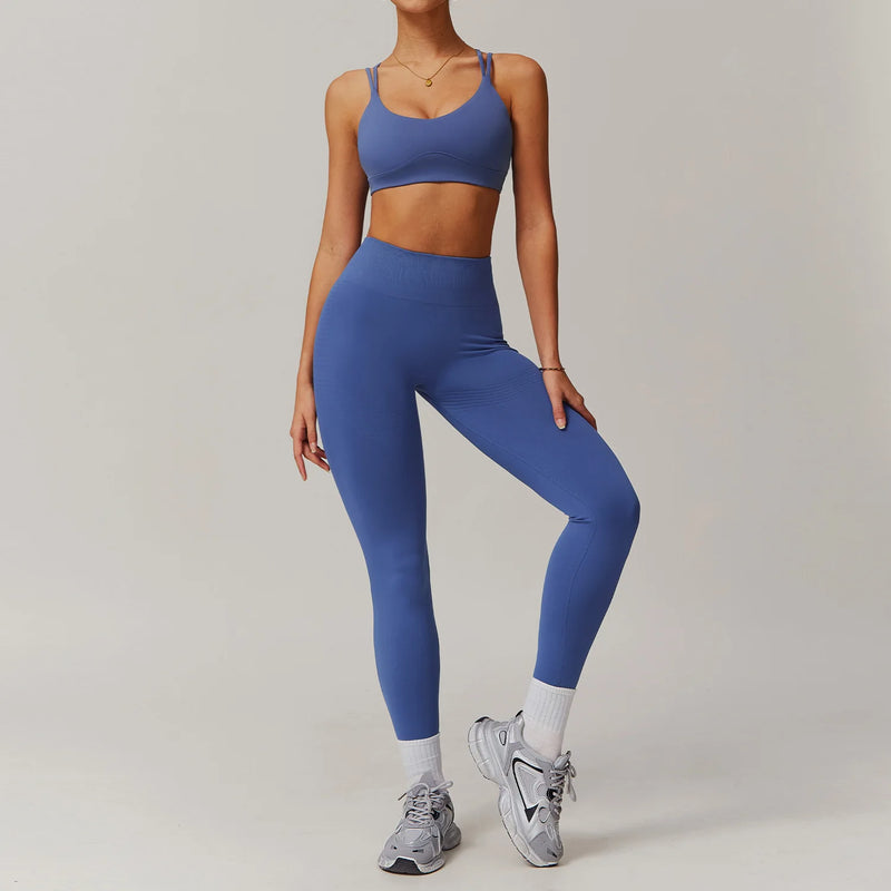Conjunto-Welles-Space-com-Calça-academia-roupa-de-fitness-legging-treino-welles-corrida-tenis-beach-tennis-azul