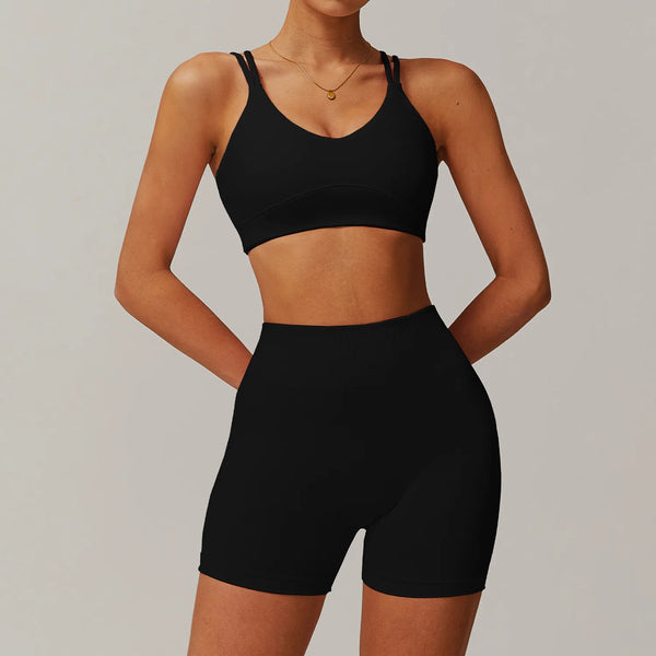 Conjunto-Welles-Space-com-Short-academia-roupa-de-fitness-legging-treino-welles-corrida-tenis-beach-tennis-preto