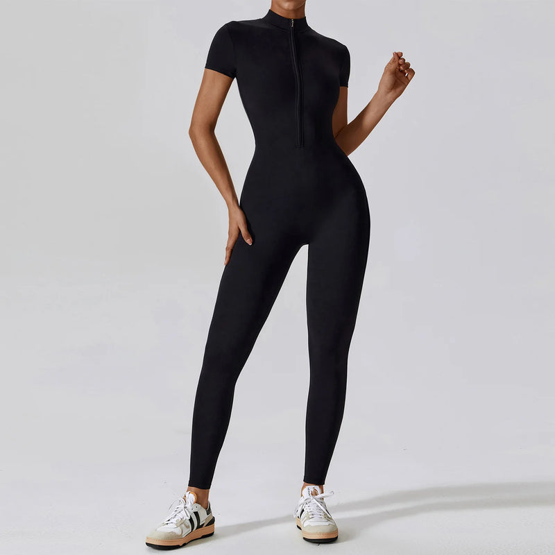 Macacão-Fire-academia-roupa-de-fitness-legging-treino-welles-corrida-tenis-beach-tennis-marrom-preto
