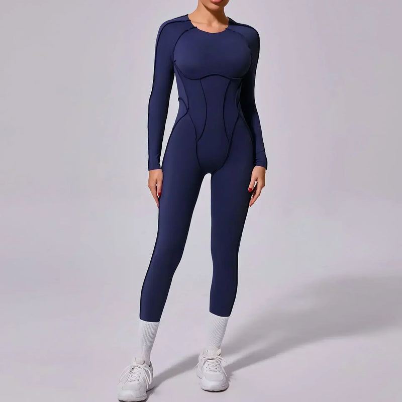Macacão-Jump-academia-roupa-de-fitness-legging-treino-welles-corrida-tenis-beach-tennis-azul-escuro