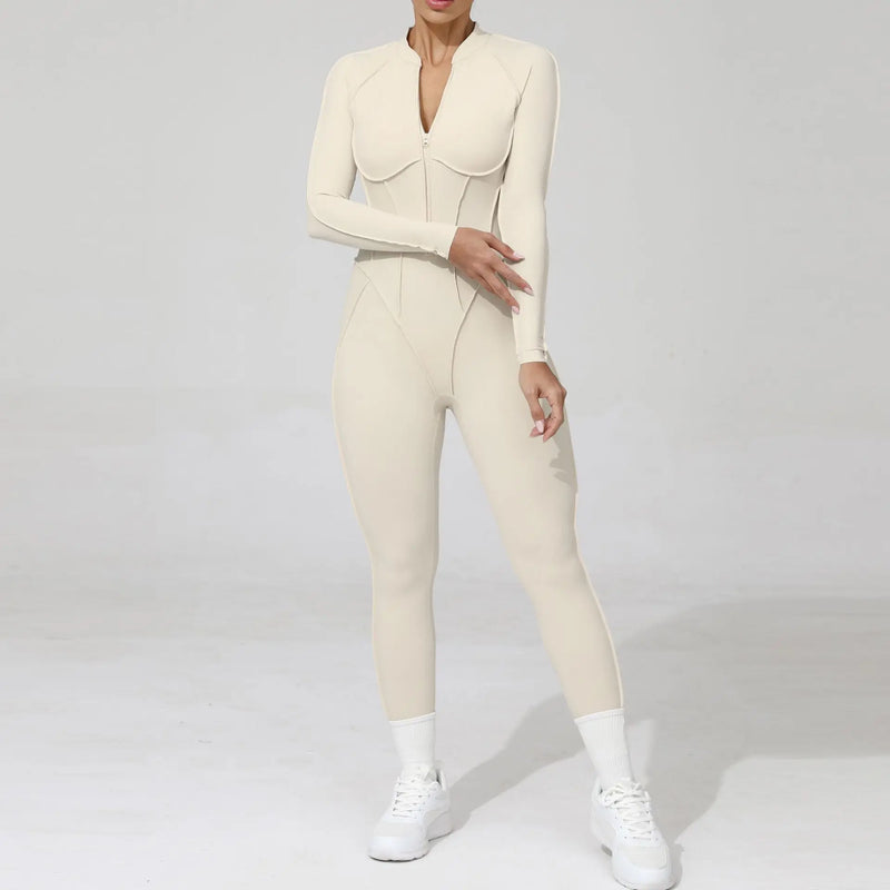 Macacão-Jump -com-Zíper-academia-roupa-de-fitness-legging-treino-welles-corrida-tenis-beach-tennis-moda-musculação-esforço-branco-fit
