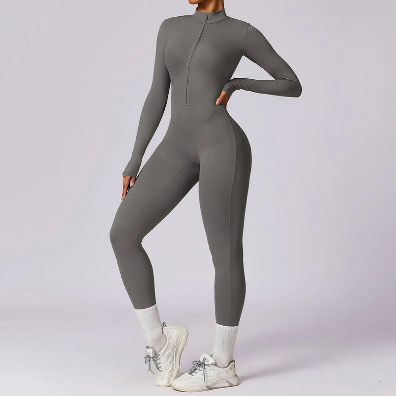 Macacão-Welles-Fame-academia-roupa-de-fitness-legging-treino-welles-corrida-tenis-beach-tennis-moda-musculação-cinza-fit