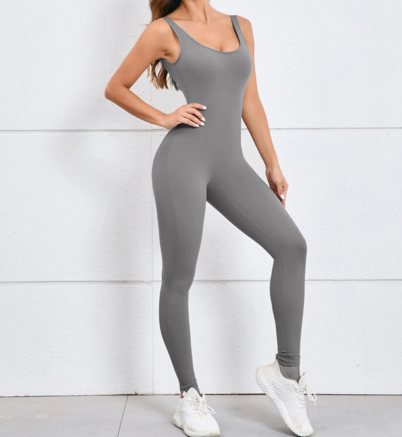 Macacão-Welles-Mint-academia-roupa-de-fitness-legging-treino-welles-corrida-tenis-beach-tennis-cinza