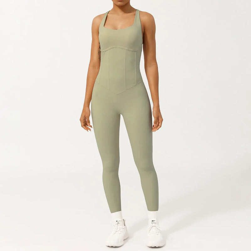 Macacão-Welles-Move-academia-roupa-de-fitness-legging-treino-welles-corrida-tenis-beach-tennis-bege