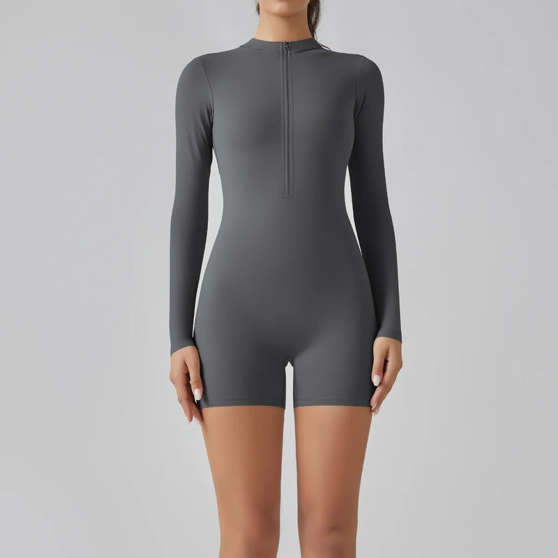 Macaquinho-Welles-Morro-academia-roupa-de-fitness-legging-treino-welles-corrida-tenis-beach-tennis-cinza-fit-esforço