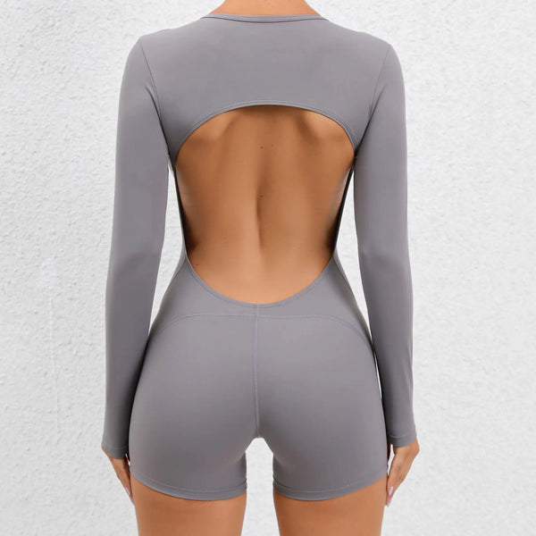 Macaquinho-Welles-Novi-academia-roupa-de-fitness-legging-treino-welles-corrida-tenis-beach-tennis-cinza-fit