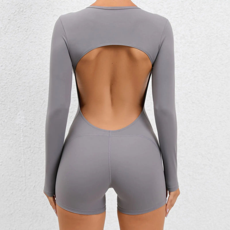 Macaquinho-Welles-Novi-academia-roupa-de-fitness-legging-treino-welles-corrida-tenis-beach-tennis-cinza-fit