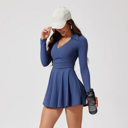 Vestido-Esportivo-Florençaacademia-roupa-de-fitness-legging-treino-welles-corrida-tenis-beach-tennis-moda-musculação-esforço-cor-azul-boa-forma