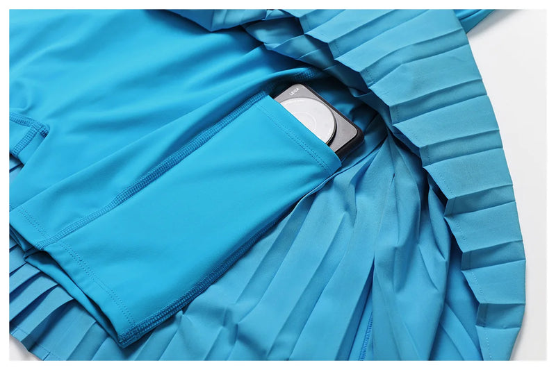 Vestido-Esportivo-Glacy-com-Short-academia-roupa-de-fitness-legging-treino-welles-corrida-tenis-beach-tennis-azul-fit